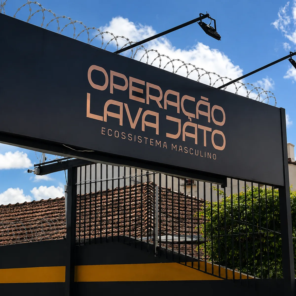 Fachada da OLJ na R. Teófilo Dias em Caruaru com o letreiro Operação Lava Jato Ecossistema Masculino